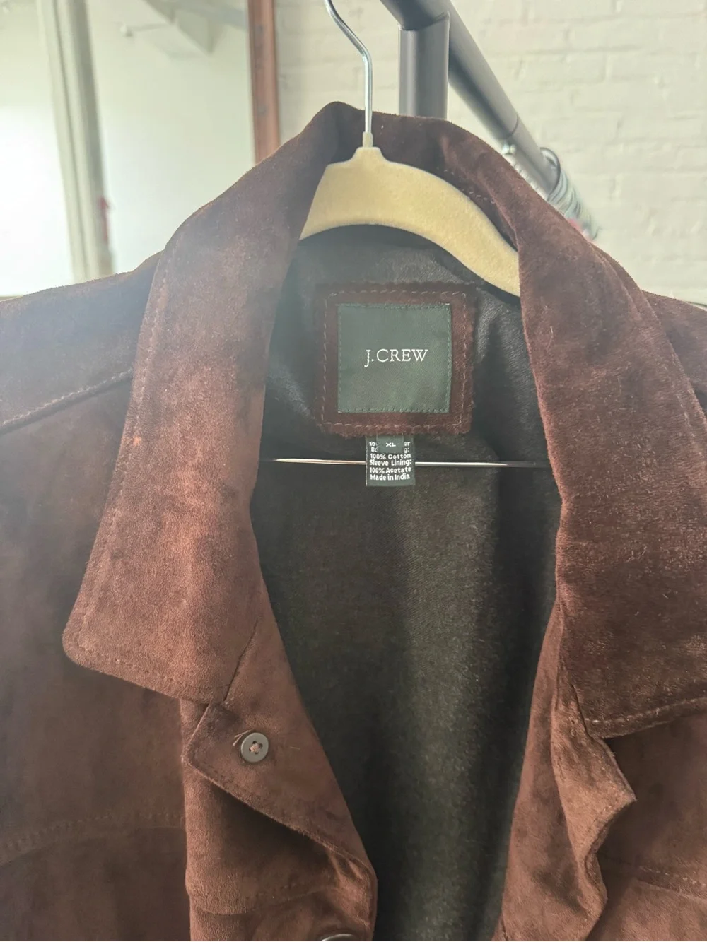 Vintage J. Crew Chocolate Brown Suede Jacket